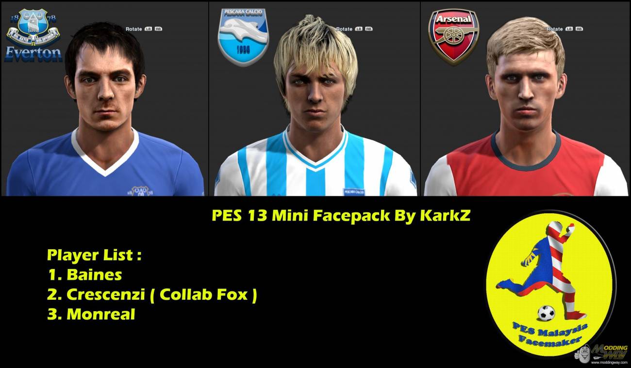 PES 2013 Mini Facepack