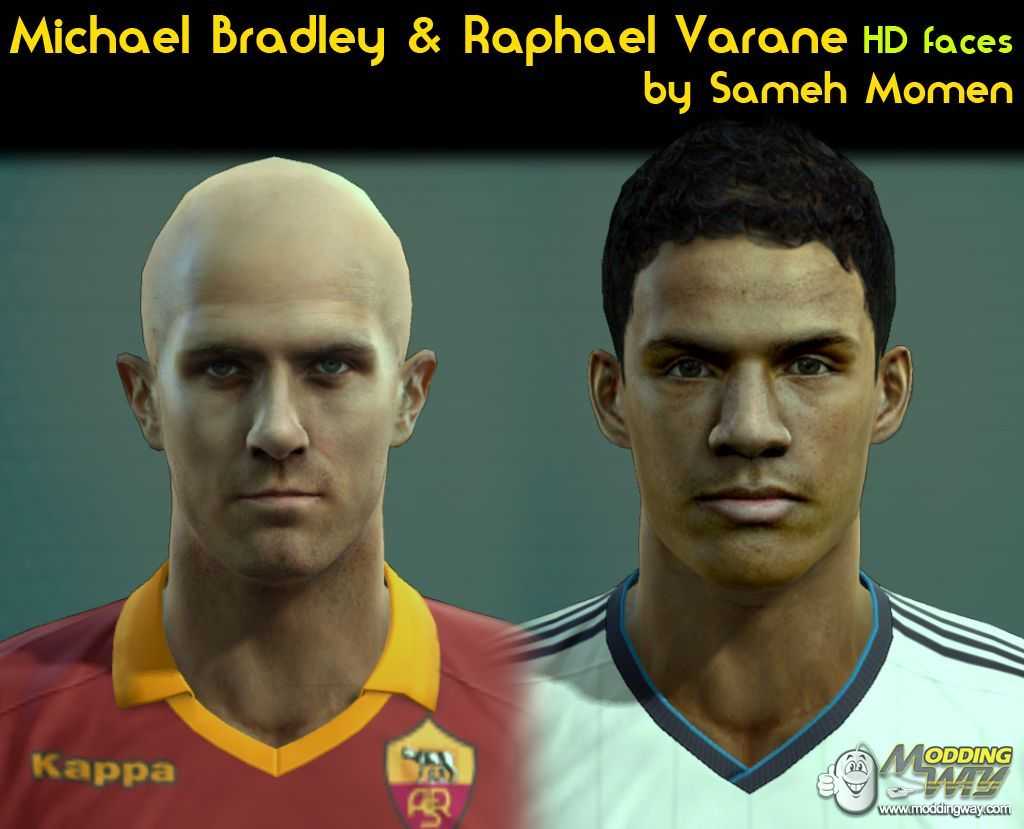 Michael Bradley & Raphael Varane HD faces