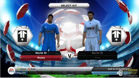 Комплекты форм юля сборной WORLD XI в FIFA 13