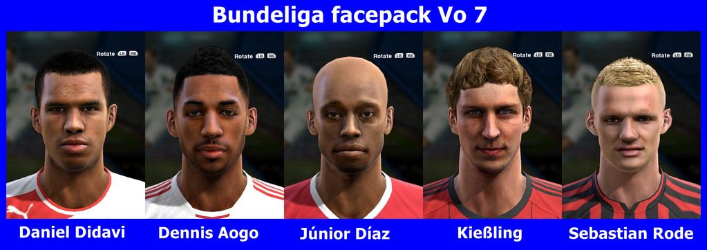 PES 2013 Bundesliga Facespack v7
