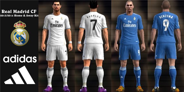 Real Madrid CF 2013/14 Home & Away Kits