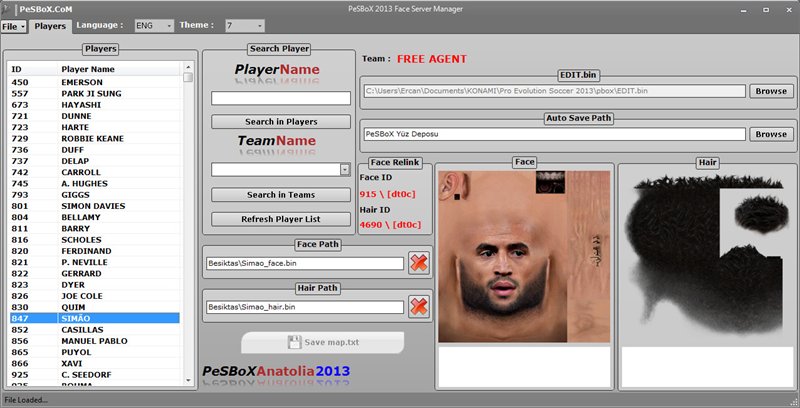 PeSBoX 2013 Face Server Manager v1.0 + fix