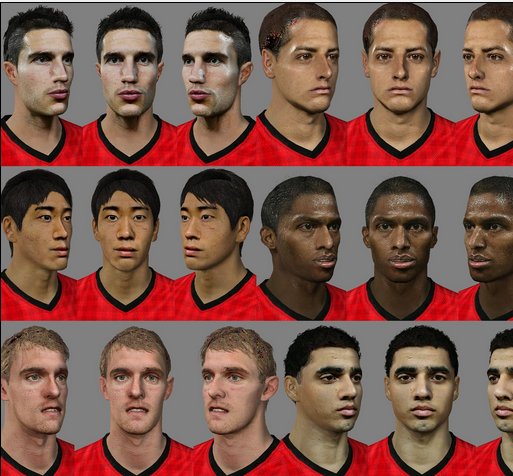 Manchester United Faces Pack