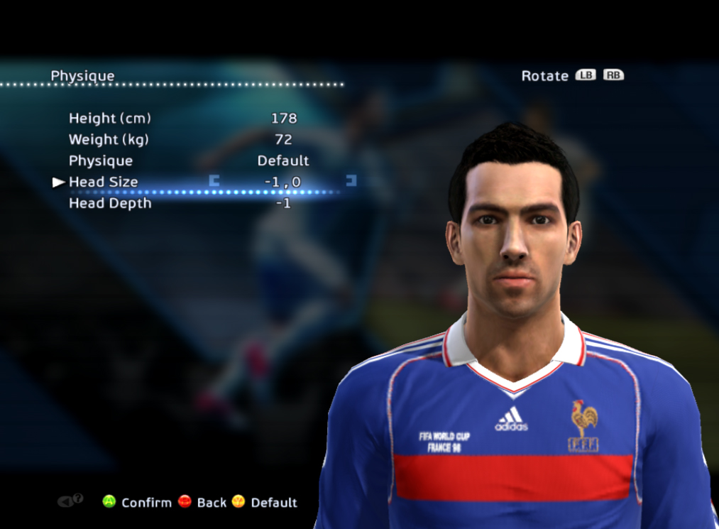 Michel Platini and Youri Djorkaeff Faces