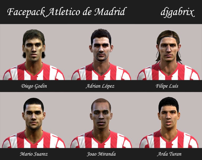PES 2013 Facepack Atletico de Madrid