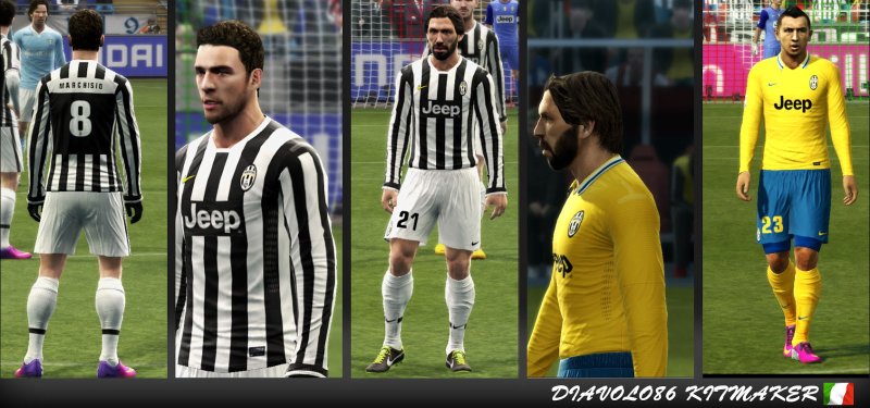 Juventus 2013/14 kits