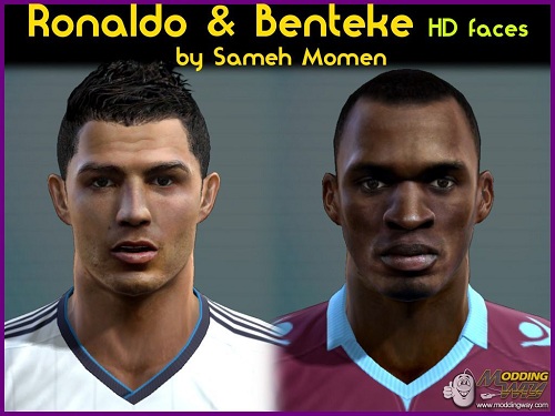 Ronaldo & Benteke HD faces