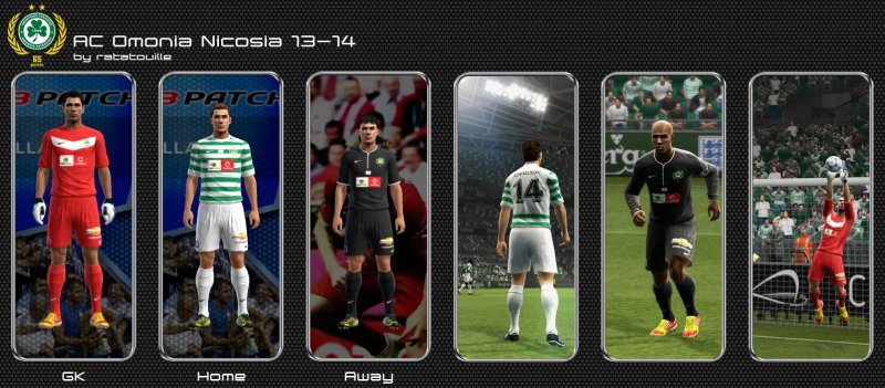 AC Omonia Nicosia 2013/14 Kits