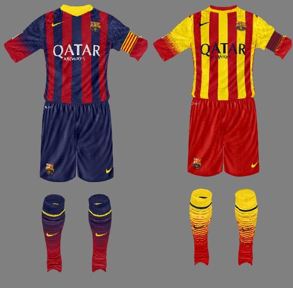 Barcelona 13/14 kits