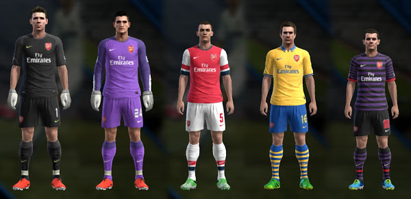 Arsenal FC 2013/14 Kits - New Version