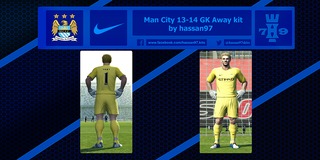 Man City 13-14 GK Away kit