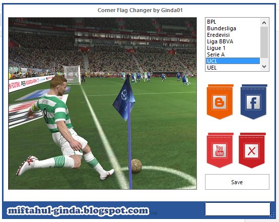 PES 2014 Corner Flag Changer