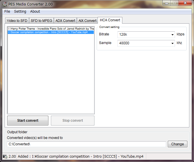 PES Media Converter v2.00
