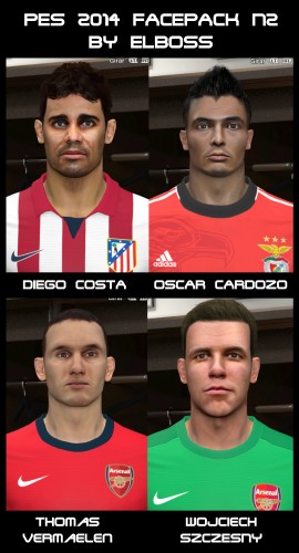PES 2014 Facepack N2 by ElBoss