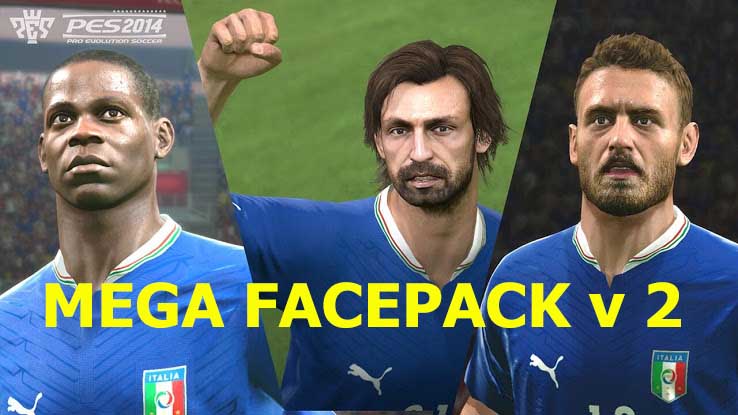 Mega FacePack v 2 PES 2014