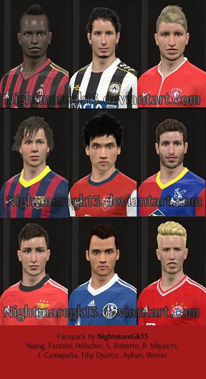 PES 2014 Facepack vol. 1
