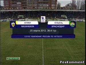 Чемпионат России 2011-12 / 36-й тур / Турнир за 1-8 места / Анжи - Кубань