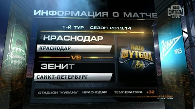 Краснодар - Зенит / Чемпионат России 2013-14 / 1-й тур