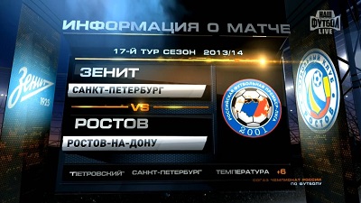 Зенит - Ростов / Чемпионат России 2013-14 / 17-й тур