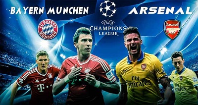 Бавария - Арсенал / Лига Чемпионов 2013-14 / 1/8 Финала / Ответный Матч