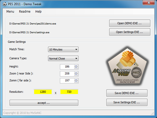 PES 2011 Demo Tweak
