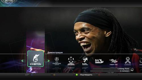 Меню Ronaldinho in Milan для PES 2011 by VIP(Gossha)