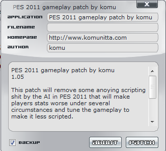 Геймплей для PES 2011