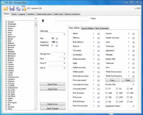 PES 2011 Map Editor 1.0.3 + PES 2011 Ultimate Editor 3.0.0