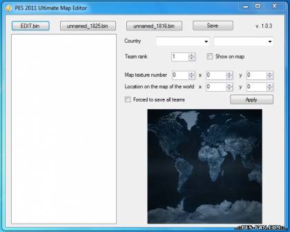 PES 2011 Map Editor 1.0.3