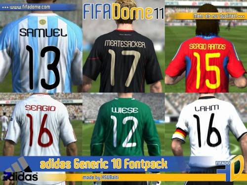 Adidas Generic 10 Fontpack