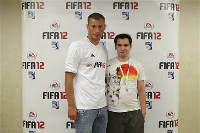 Презентация FIFA 12 и интервью с Василием Березуцким