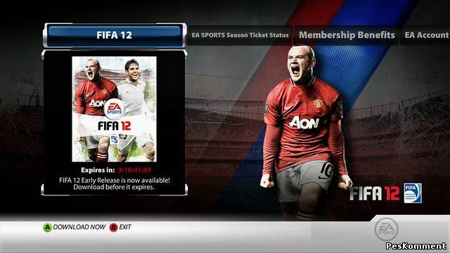 Скачать полную версию FIFA 12 Xbox 360