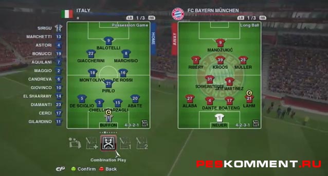 PES 2014 - комбинационная игра в действии